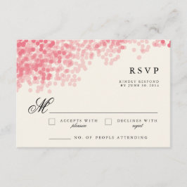 Rosey Light Shower | Tarjetas de respuesta RSVP ru