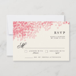 Rosey Light Shower | Tarjetas de respuesta RSVP ru