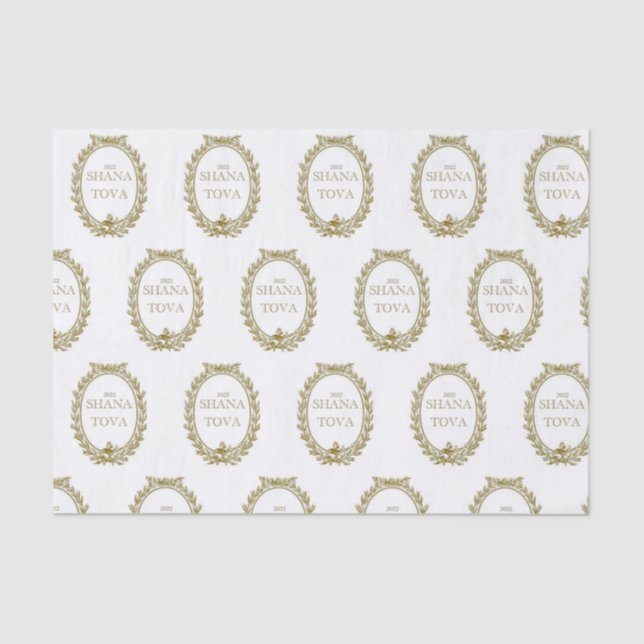 Rosh Hashana Papel de Tejido inspirado en París (Anverso)