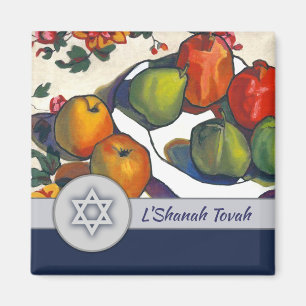 Rosh Hashanah. Imán de regalo de Año Nuevo judí