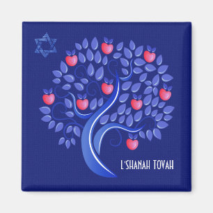 Rosh Hashanah. Imán de regalo de Año Nuevo judío
