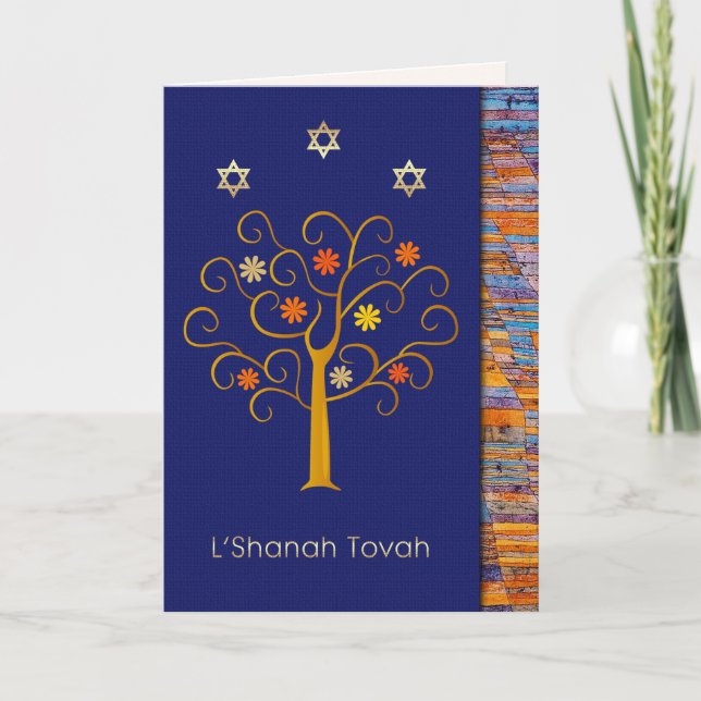 Rosh Hashanah | Tarjetas de felicitación judías de (Anverso)