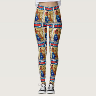 rosie africana de las leggings del riveter