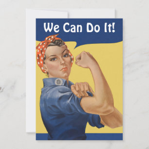 Rosie la Remachadora Patriótica Vintage, ¡Podemos 