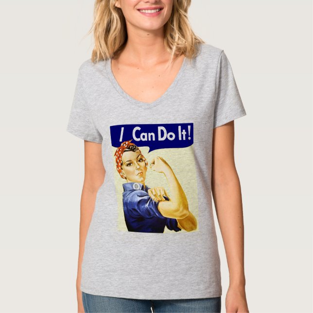 Rosie Riveter - Puedo hacerlo camiseta (Anverso)