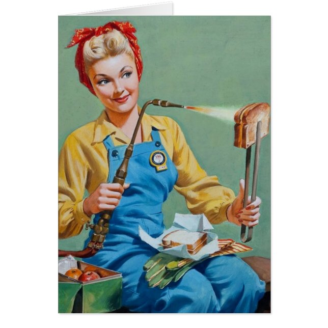 Rosie the Riveter hace queso tostado (Frente)