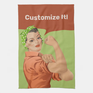 Rosie the Riveter Kitchen Toalla