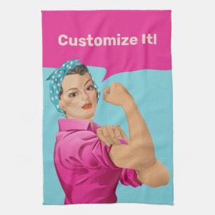 Rosie the Riveter Kitchen Toalla