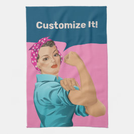 Rosie the Riveter Kitchen Toalla