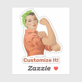 Rosie the Riveter Pegatina