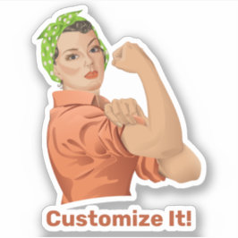 Rosie the Riveter Pegatina