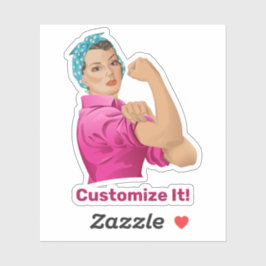 Rosie the Riveter Pegatina