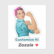 Rosie the Riveter Pegatina