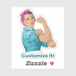 Rosie the Riveter Pegatina