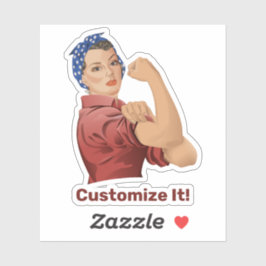 Rosie the Riveter Pegatina