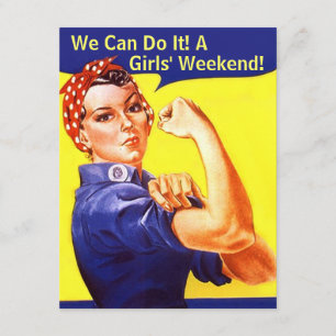 Rosie The Riveter Podemos CHICAS la INVITACIÓN DE