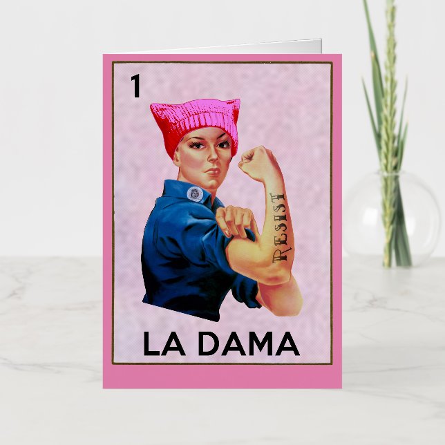 Rosie the Riveter se resiste a La Dama Loteria (Anverso)