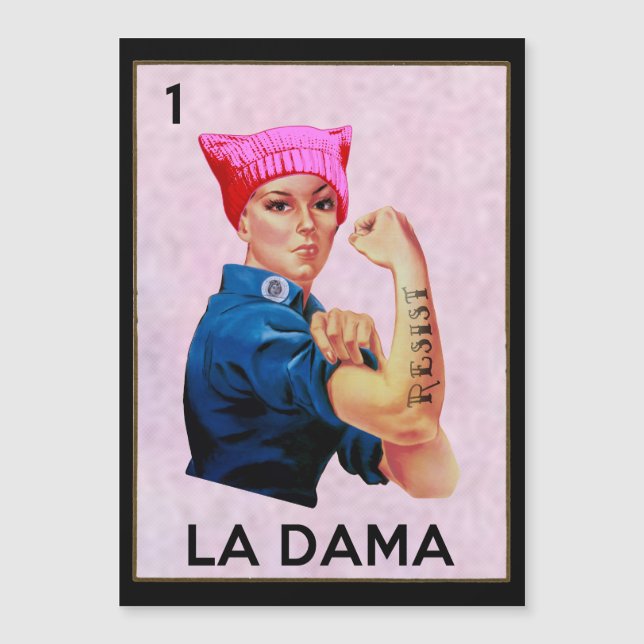 Rosie the Riveter se resiste a La Dama Loteria (Anverso)