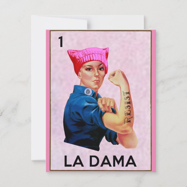 Rosie the Riveter se resiste a La Dama Loteria (Anverso)