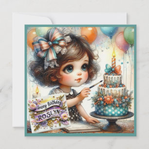 ROSLYN ~ Cumpleaños feliz ~ Decoración de pasteles