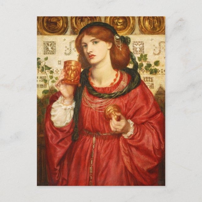 Rossetti, la postal de la Copa de amor CC0648 (Anverso)
