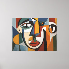 rostro de arte abstracto