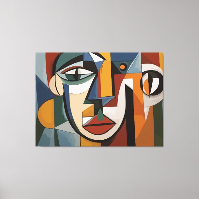 rostro de arte abstracto (Anverso)