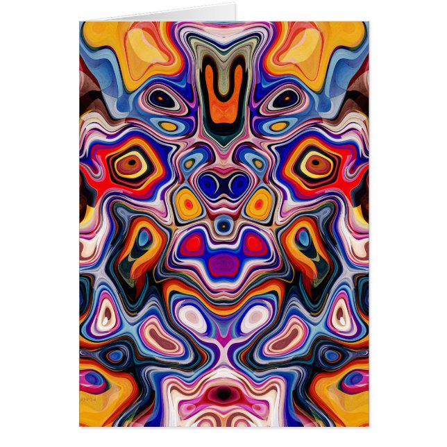 Rostros en formas abstractas 3 (Frente)