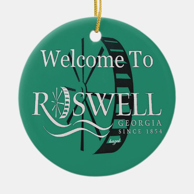 Roswell Georgia, Feliz Navidad y todos los adornos (Frente)