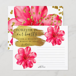 Rosy Floral comparte tarjeta funeraria de memoria