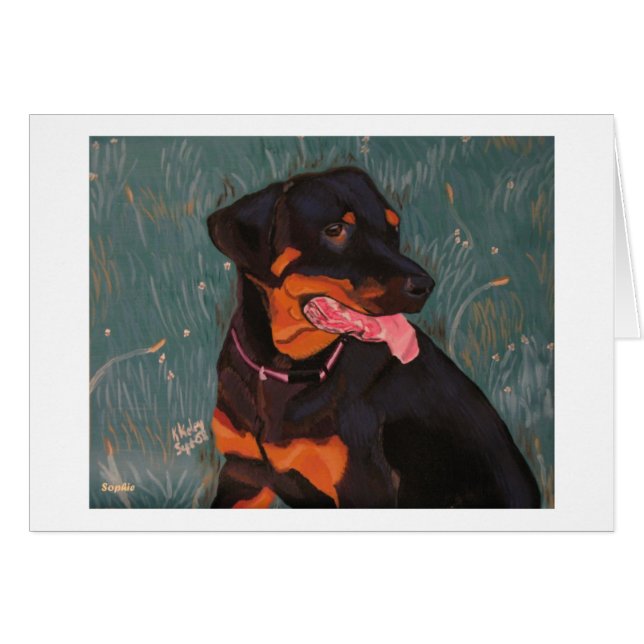 Rottweiler 1 tarjeta (Anverso (Horizontal))