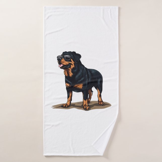 Rottweiler El Explorador (Toalla de baño)