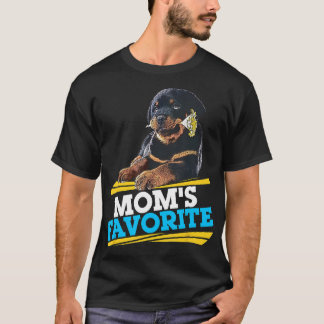 Rottweiler Im Moms Favorito Cute Gracioso Camiseta