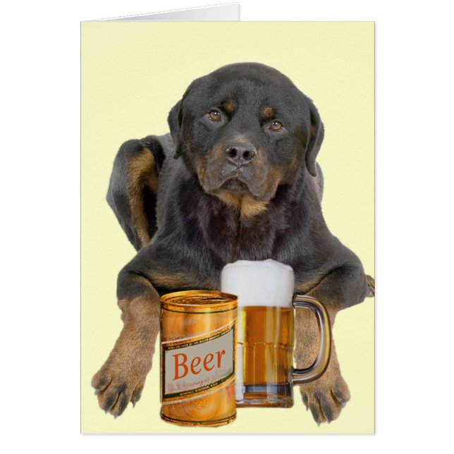 Rottweiler no toca mi cerveza (Frente)