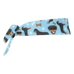 Rottweiler Rottie Dog Paw Print Pattern Patrón