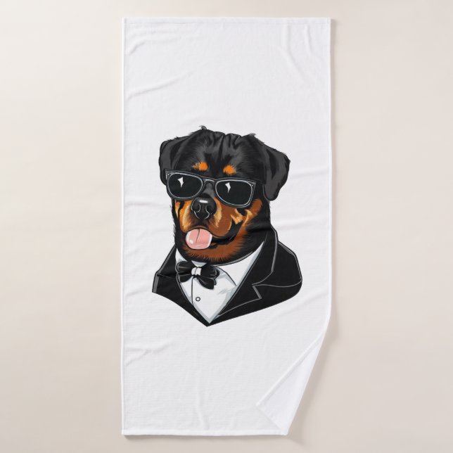Rottweiler The Bodyguard (Toalla de baño)