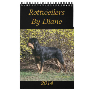 Rottweilers 2014 por el calendario de Diane