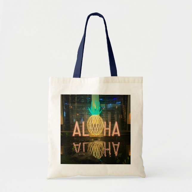 Rótulo Aloha #1 Bolsa Tote (Frente)