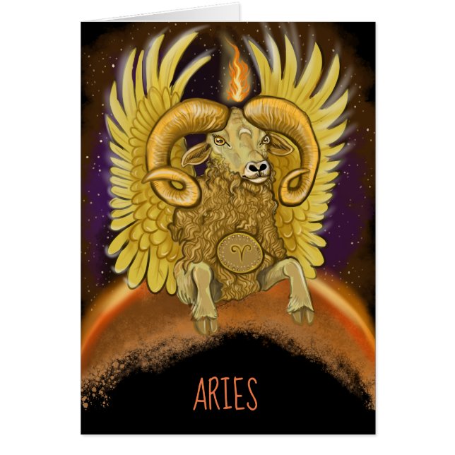 Rótulo Aries Zodiac (Frente)