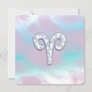 Rótulo Aries Zodiac de la Madre de la Perla