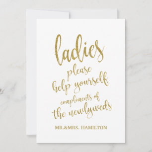 Rótulo asequible de la cesta de baño de las damas