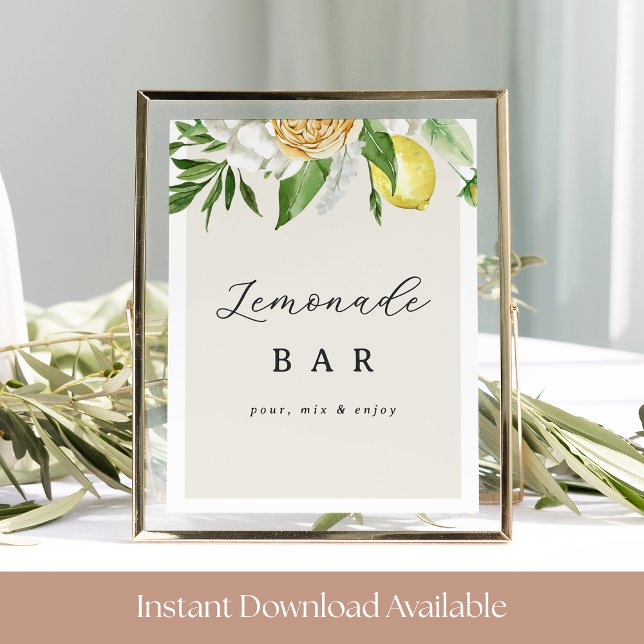 Rótulo Bar Lemonade - Decoración Impresa Fiesta Ci (Subido por el creador)