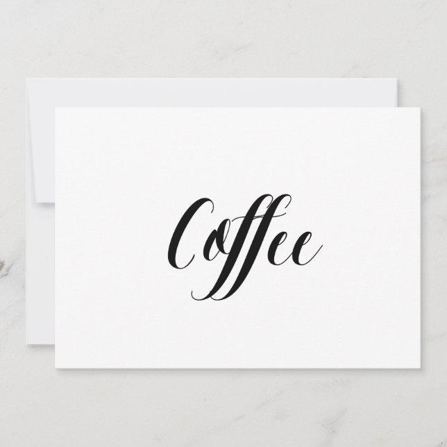 Rótulo Boda "Café" con estilo caligráfico (Anverso)