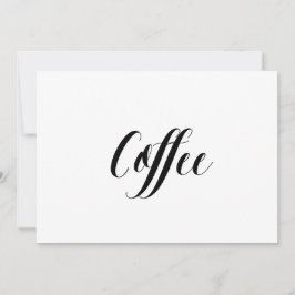 Rótulo Boda "Café" con estilo caligráfico