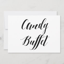 Rótulo Boda "Candy Buffet" con estilo caligráfico