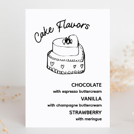 Rótulo Boda Minimalista moderno con sabor a torta