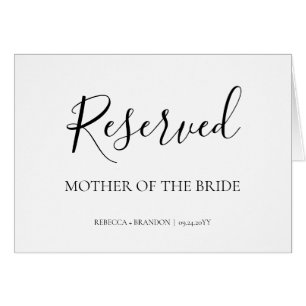 Rótulo Boda reservado de caligrafía simple elegant