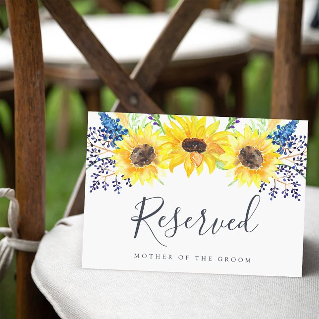 Rótulo Boda "Reservado" de campos de flores (Subido por el creador)