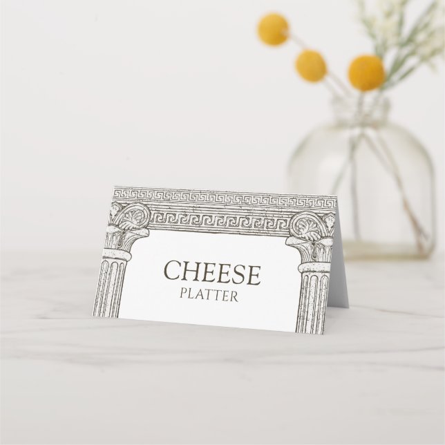 Rótulo bufé de platos de queso, etiqueta para Fies (Anverso)