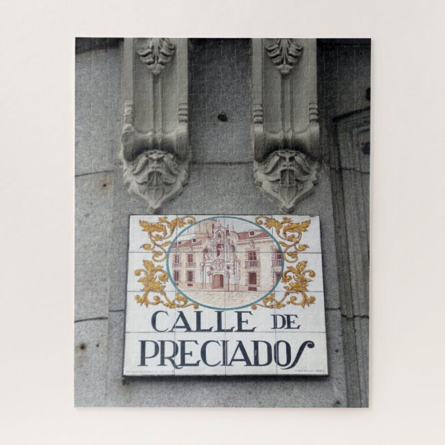 Rótulo Calle Madrid - 16x20 - 520 pcs Rompecabezas (Vertical)